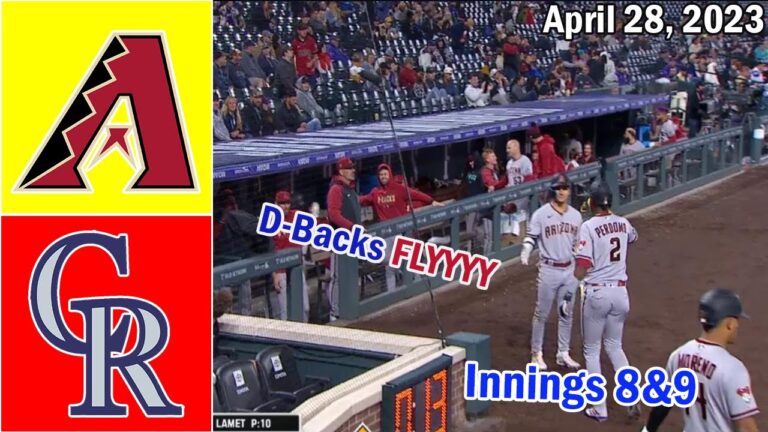 アリゾナ ダイヤモンドバックス vs コロラド ロッキーズ (イニング 8&9 ) 2023 年 4 月 28 日 |  MLB ハイライト 2023