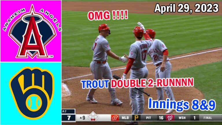 ロサンゼルス・エンゼルス vs ミルウォーキー・ブルワーズ (イニング 8&9 ) 2023 年 4 月 29 日 |  MLB ハイライト 2023