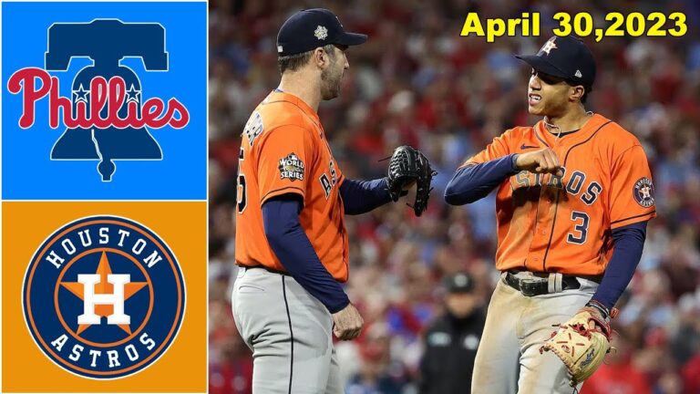 フィラデルフィア・フィリーズ vs ヒューストン・アストロズ [INNINGS 6-9] 2023 年 4 月 30 日 - 今日の MLB |  MLB シーズン 2023