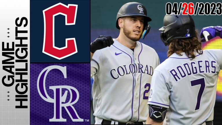 クリーブランド ガーディアンズ vs コロラド ロッキーズ MLB 2023 年 4 月 26 日ハイライト