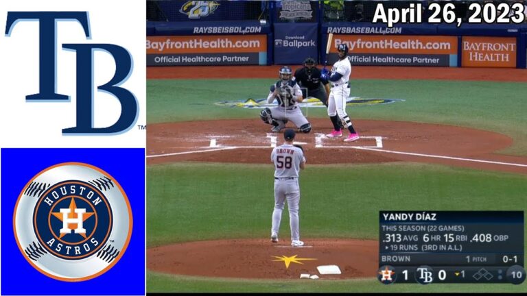 2023 年 4 月 26 日 | タンパベイ レイズ対ヒューストン アストロズ MLB ハイライト |  MLB シーズン 2023