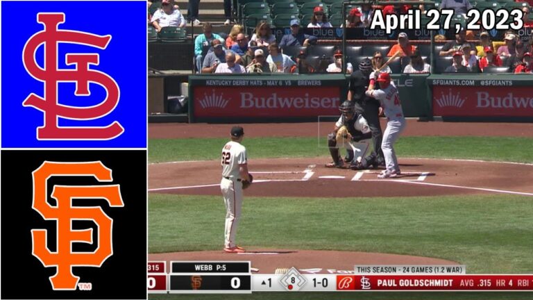 2023 年 4 月 27 日 | サンフランシスコ ジャイアンツ vs セントルイス カーディナルズ MLB ハイライト |  MLB シーズン 2023