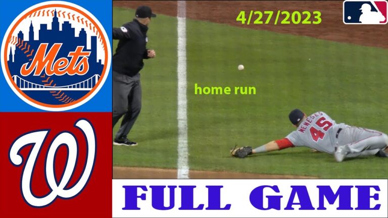 ワシントン・ナショナルズ vs ニューヨーク・メッツ (FULLGAME 1-4 ) 2023 年 4 月 27 日 |  MLB ハイライト |  MLBシーズン