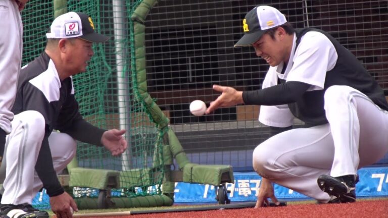 ソフトバンク 海野隆司選手 超過酷練習（的山哲也コーチ）2023.4.21