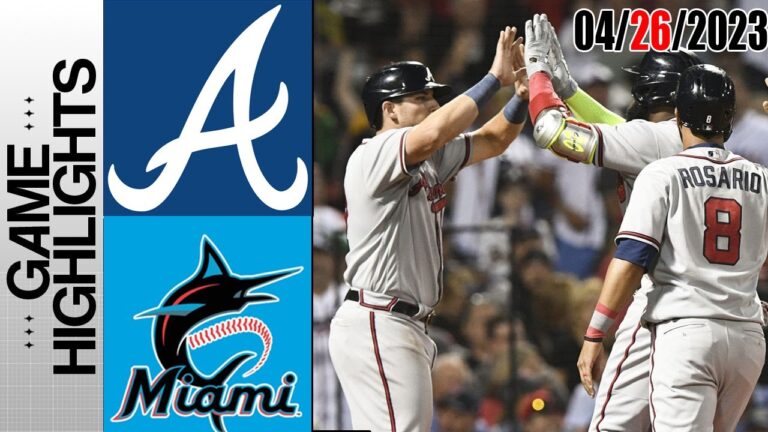 アトランタ・ブレーブス vs マイアミ・マーリンズ MLB トゥデイ 2023 年 4 月 26 日 |  MLB 2023