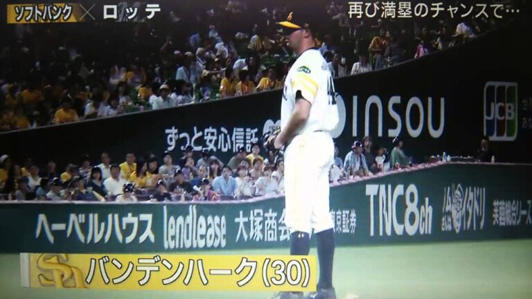 ソフトバンク・バンデンハーク開幕７連勝、貯金39 ソフトバンク対ロッテ 2015/8/26