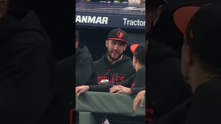 Dugout waits for James McCann to hit the sprinkler