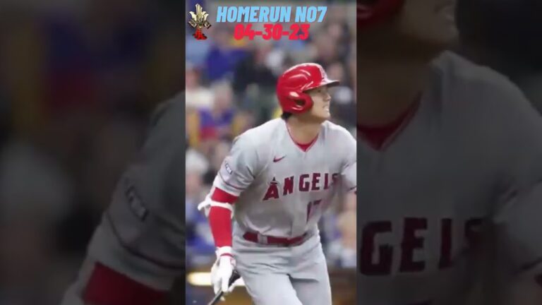 大谷翔平選手の特大ホームラン7号 エンゼルス対ブルワーズ 2023年4月30日Homerun no 7 Angels vs  Brewers 43023