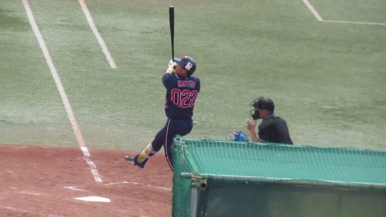 【スワローズ】松井聖のバッティングフォーム2023年5月6日ヤクルトスワローズ対  日本ハムファイターズ（二軍）