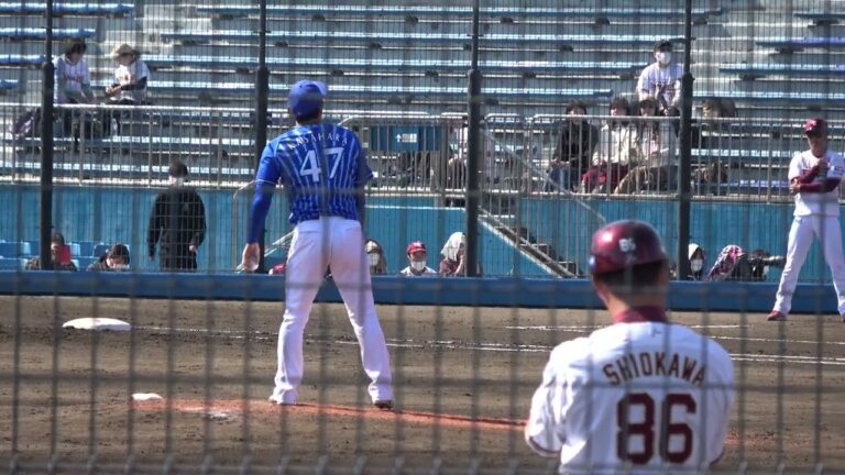 【元 中日ドラゴンズ対決】東北楽天ゴールデンイーグルス 阿部寿樹選手 第2打席 VS 横浜DeNAベイスターズ 笠原祥太郎投手 2023/3/7 草薙球場