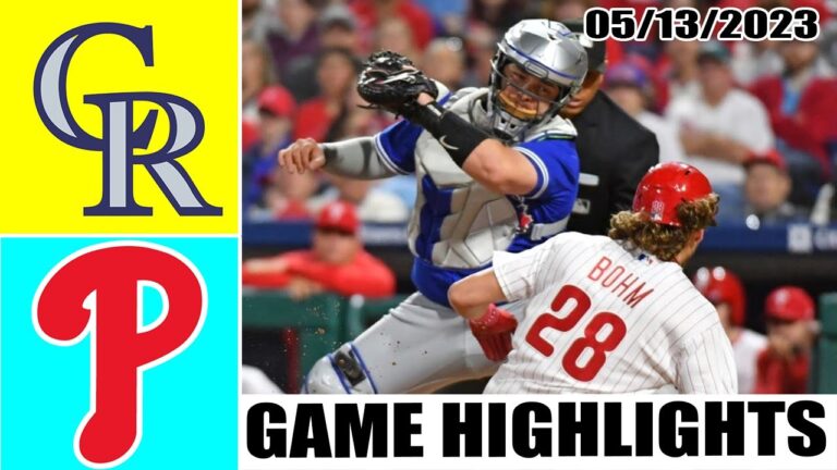 コロラド・ロッキーズ vs フィラデルフィア・フィリーズ フルハイライト |  MLB トゥデー 2023 年 5 月 13 日 |  MLB 2023