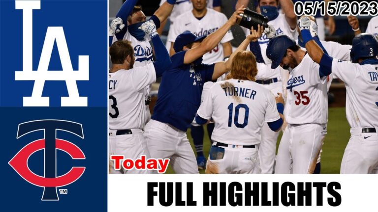 ミネソタ・ツインズ対ロサンゼルス・ドジャースの全試合ハイライト |  MLB トゥデー 2023 年 5 月 15 日 |  MLB 2023