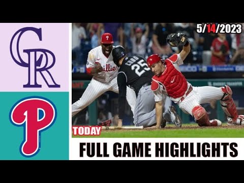コロラド・ロッキーズ VS フィラデルフィア・フィリーズ 全試合ハイライト |  MLB トゥデー 2023 年 5 月 14 日 |  MLB 2023