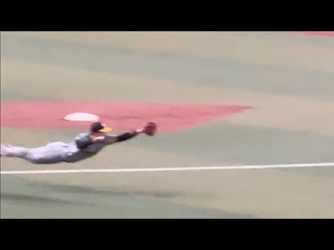 【阪神タイガース 中野拓夢】センター前を取られるナイスプレーをされる(敵ながら拍手)ライスタより◯中日ドラゴンズ対阪神タイガース(2023年5月18日 バンテリンドーム名古屋)