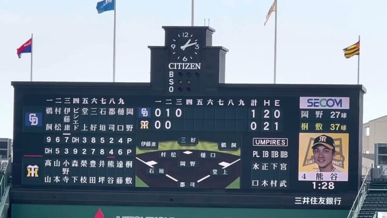 【23ｼｰｽﾞﾝ】阪神 熊谷敬宥 選手登場曲✨歌手名 ✨ Stray Kids 曲名『CASE143』阪神甲子園球場