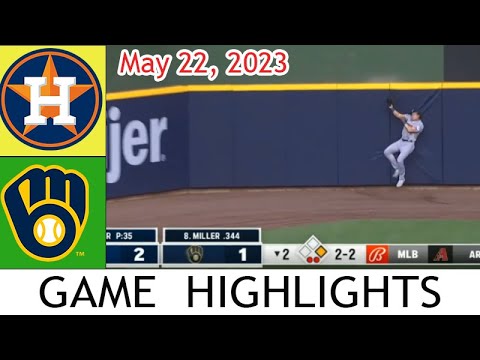ミルウォーキー・ブルワーズ対ヒューストン・アストロズの試合ハイライト [inning 2 & 3 ] 2023 年 5 月 22 日 MLB シーズン 2023