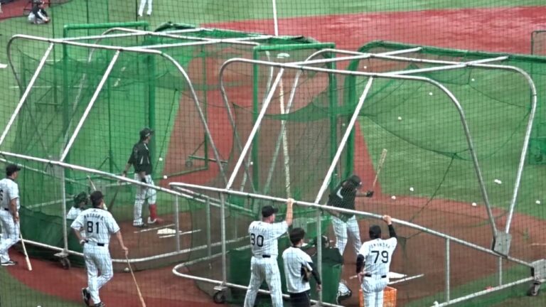 中谷将大選手　ゴメス選手　バッティング練習　2016.08.14