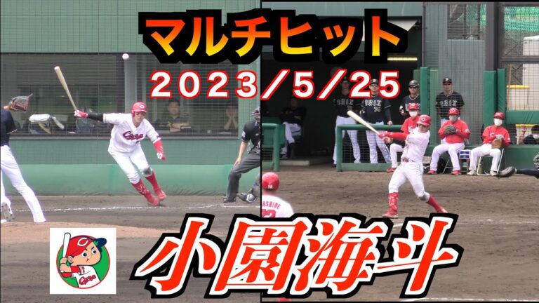 【ここに居てはいけない！】小園海斗選手（広島東洋カープ）マルチヒット！【２０２３／５／２５＠由宇練習場】