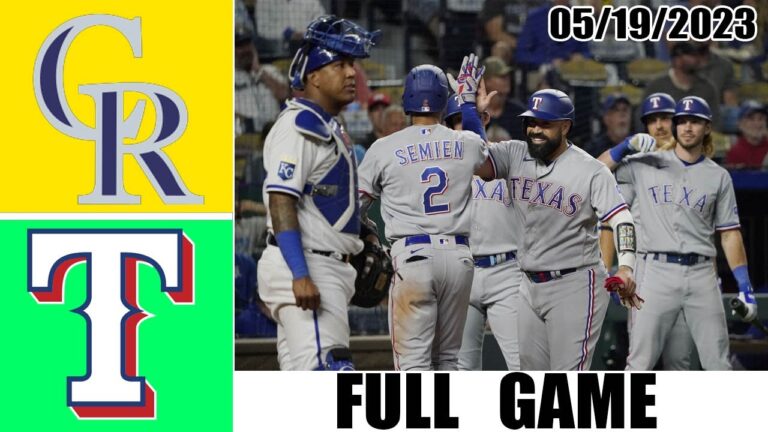 テキサス・レンジャーズ vs コロラド・ロッキーズ 全試合ハイライト |  MLB トゥデー 2023 年 5 月 19 日 |  MLB 2023