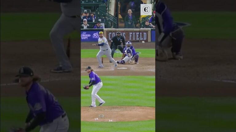 MLB / Rockies Ezequiel Tovar's HIGH LEAPING CATCH at Short! WOW! #shorts #mlb #ezequieltovar #fyp