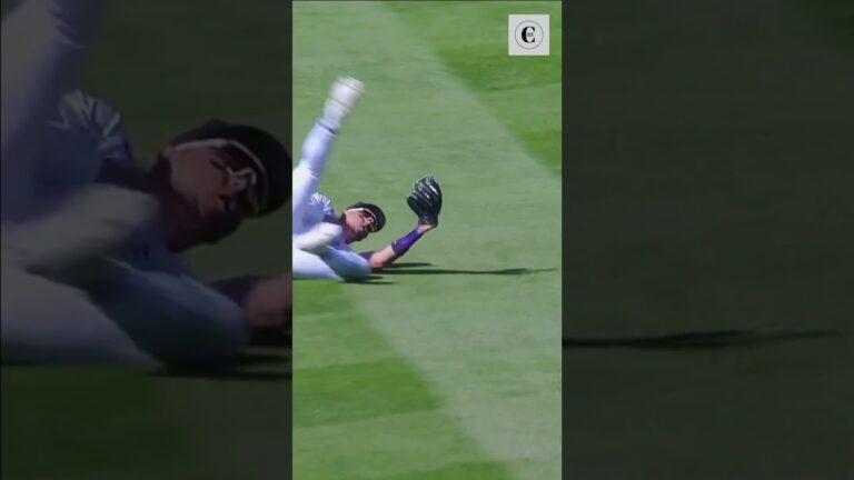 MLB / Rockies Yonathan Daza's INCREDIBLE CATCH to end the game! #shorts #mlb #yonathandaza #fyp