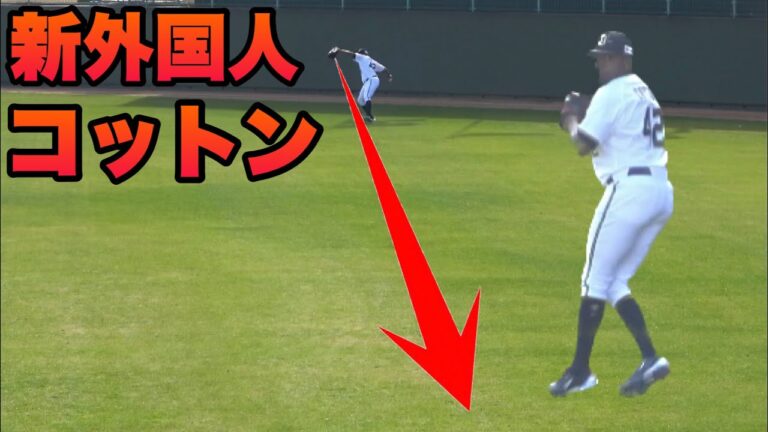 【新外国人コットン！100%の遠投が凄かった！！】2月20日 宮崎キャンプ