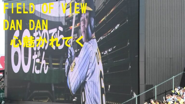 阪神登場曲2023　小野寺暖(奇数打席) FIELD OF VIEW DAN DAN 心魅かれてく　＠甲子園　20230504