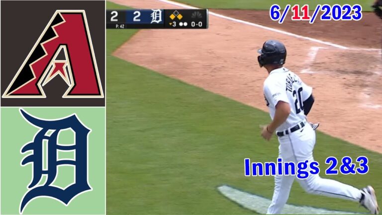 デトロイト・タイガース vs アリゾナ・ダイヤモンドバックス [Innings 2&3] 2023 年 6 月 11 日 |  MLB ハイライト 2023