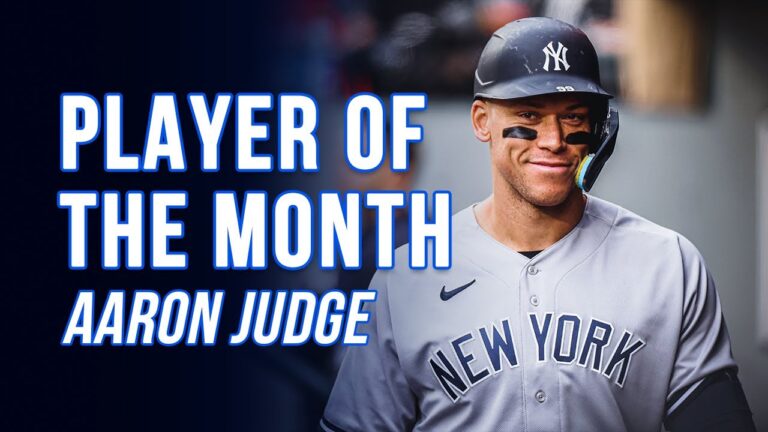 ア・リーグ月間最優秀選手: アーロン・ジャッジ | ニューヨークヤンキース