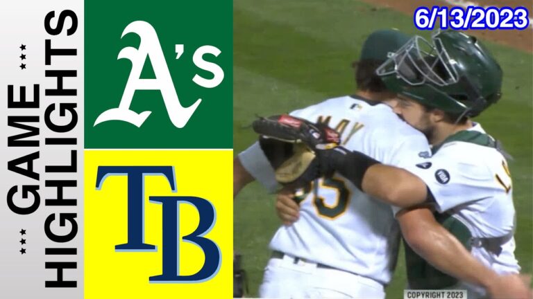 タンパベイ・レイズ vs オークランド・アスレチックス [Inning 8,9] 2023 年 6 月 13 日 |  MLB ハイライト 2023