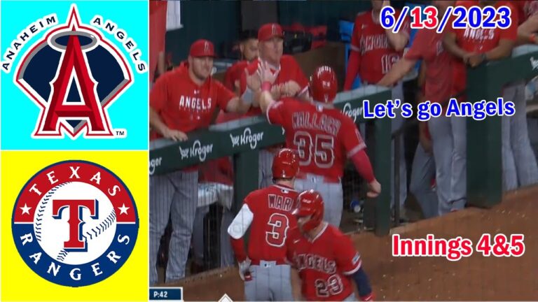 ロサンゼルス・エンゼルス vs テキサス・レンジャーズ [Innings 4&5] 2023 年 6 月 13 日 |  MLB ハイライト |  MLB 2023 シーズン
