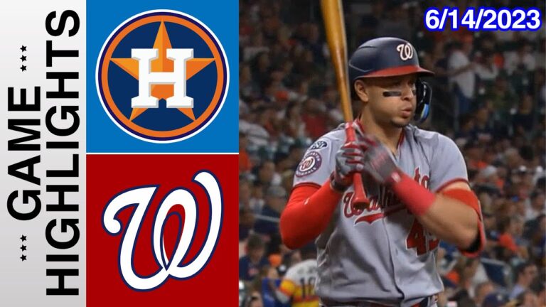 ワシントン ナショナルズ vs ヒューストン アストロズの試合ハイライト 2023 年 6 月 14 日 |  MLB ハイライト 2023