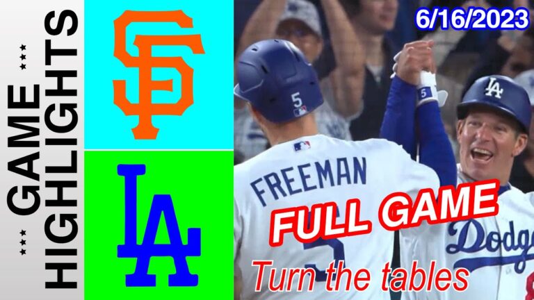 サンフランシスコ・ジャイアンツ vs ロサンゼルス・ドジャース [FULL GAME] 2023 年 6 月 16 日 |  MLB ハイライト 2023