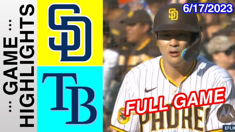 サンディエゴ・パドレス vs タンパベイ・レイズ  [FULL GAME HIGHLIGHTS] 2023 年 6 月 17 日 |  MLB ハイライト 2023