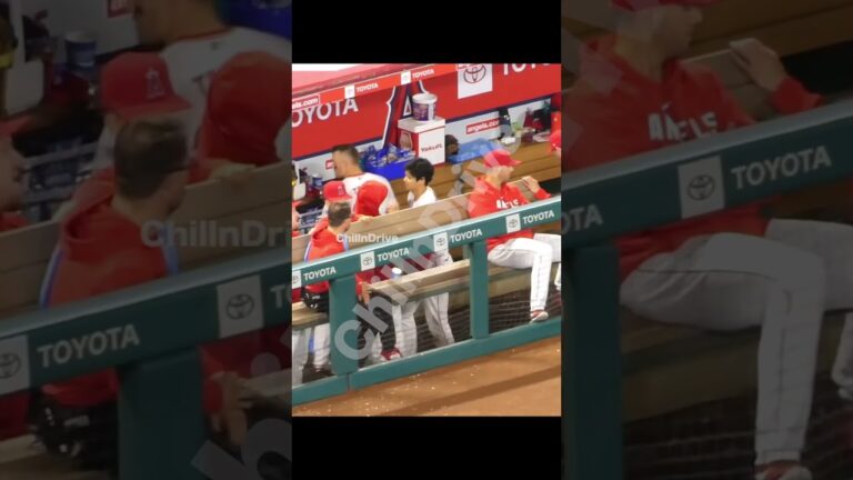 面白すぎるw  膝カックンされる大谷さん #shorts #short #大谷翔平 #shoheiohtani #エンゼルス #angels #現地映像