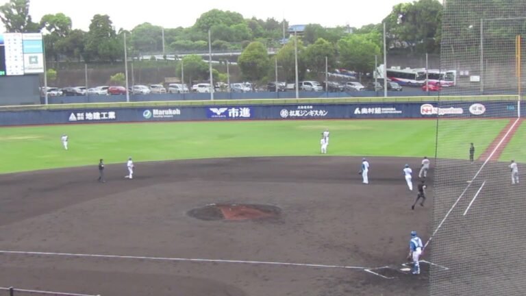 吉田輝星ジャイアンツ前田研輝をセカンドフライに打ち取る2023年4月30日  日本ハムファイターズ対 読売ジャイアンツ（二軍）