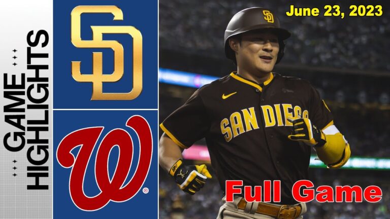 サンディエゴ・パドレス vs ワシントン・ナショナルズ 2023年6月23日 |  MLB ハイライト 2023