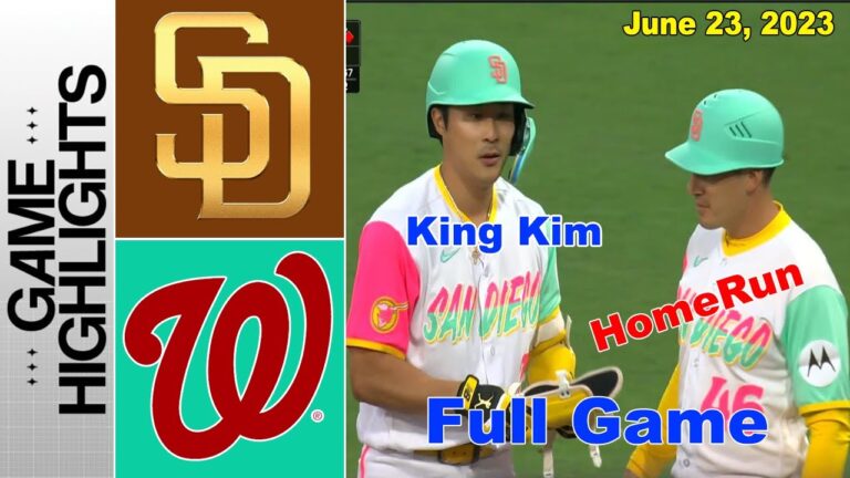 ワシントン・ナショナルズ vs サンディエゴ・パドレス フルハイライト 2023 年 6 月 23 日 |  MLB 2023 シーズン
