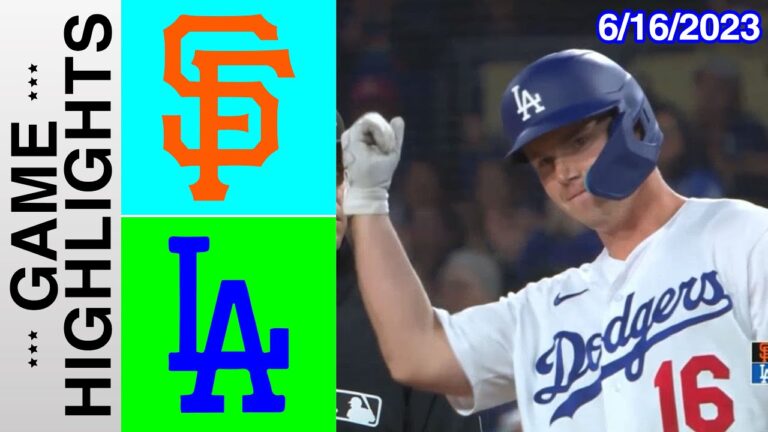 サンフランシスコ・ジャイアンツ vs ロサンゼルス・ドジャース [Inning 5,6] 2023 年 6 月 16 日 |  MLB ハイライト 2023