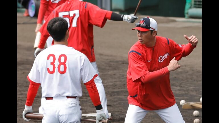 新井貴浩監督　宇草選手へ熱血打撃指導❗　2023広島東洋カープ　春期沖縄キャンプ　