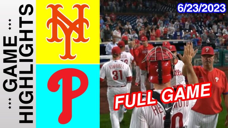 ニューヨーク・メッツ vs フィラデルフィア・フィリーズ [FULL GAME HIGHLIGHTS] 2023 年 6 月 23 日 |  MLB ハイライト 2023