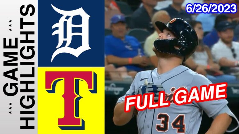 デトロイト・タイガース vs テキサス・レンジャーズ [FULL GAME HIGHLIGHTS] 2023 年 6 月 26 日 |  MLB ハイライト 2023