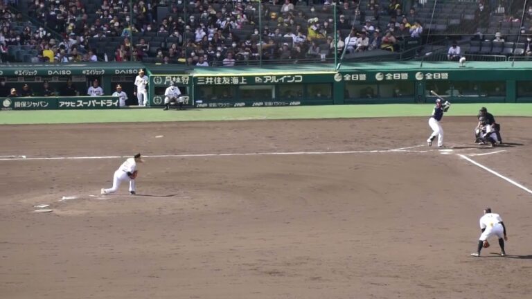 2023/4/8(土) 尾仲祐哉 ファーストゴロ 打席(3回表) vs 大竹耕太郎(阪神タイガース)