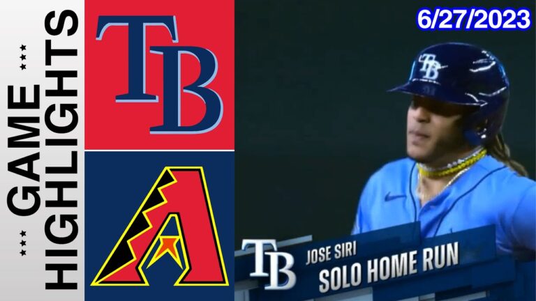 タンパベイ レイズ vs アリゾナ ダイヤモンドバックスの試合ハイライト 2023 年 6 月 27 日 |  MLB ハイライト 2023