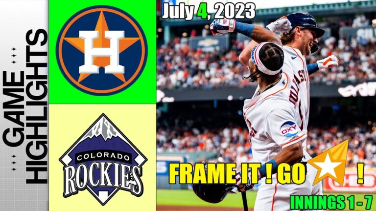 ヒューストン アストロズ vs ロッキーズ ゲーム ハイライト 2023 年 7 月 4 日 |  MLB ハイライト 2023