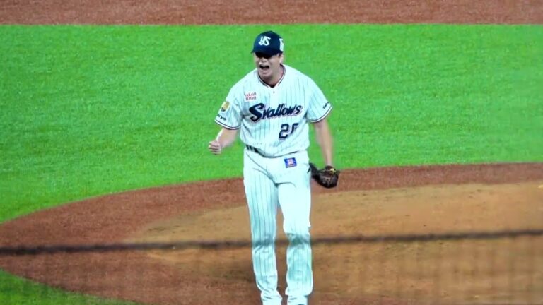 木澤尚文が吠えた！6回ピンチの場面で魂の投球！！ 東京ヤクルトスワローズvs広島東洋カープ 2023/07/01