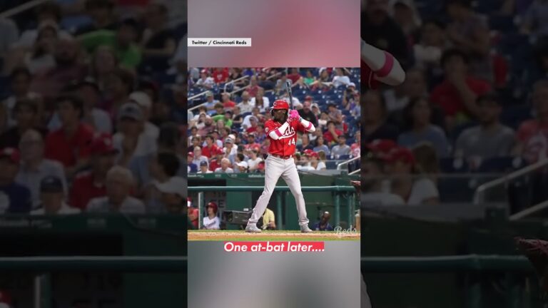 🔥Reds' Elly De La Cruz has bat checked, then gets payback against Nationals 💪 | #shorts | NYP Sports