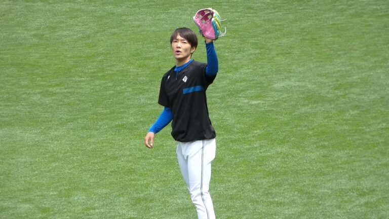 20230702【玉井大翔】投球練習をする玉井大翔