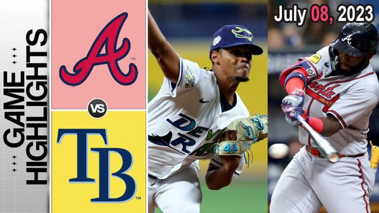 アトランタ・ブレーブス vs タンパベイ・レイズの試合ハイライト 2023 年 7 月 8 日 |  MLB ハイライト 2023