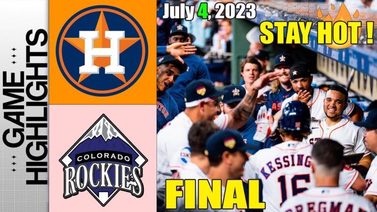 ヒューストン・アストロズ vs コロラド・ロッキーズ [FULL GAME] 2023 年 7 月 4 日 |  MLB ハイライト 2023